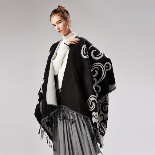 poncho luxe femme 791